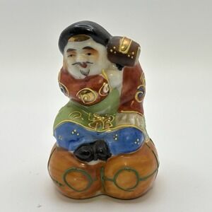 Vintage Japanese Kutani Daikokuten 3.25" Figure 7‎ Lucky Gods God of Prosperity